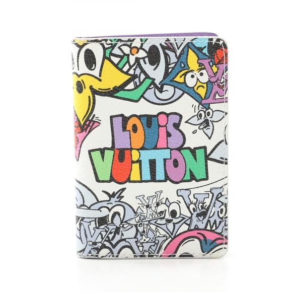 Louis Vuitton Canvas Case Multicolor Organizer White Pochette Comic - Picture 1 of 7